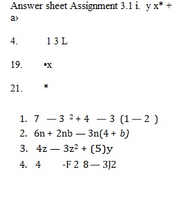 Assignment 1.1 - Answer Sheet